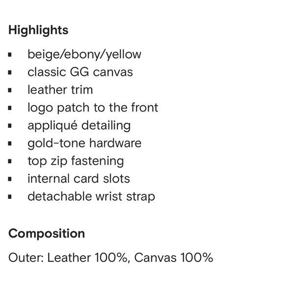 Gucci neosupreme pouch gg wristlet purse tan brown yellow gold AS IS - Picture 3 of 15